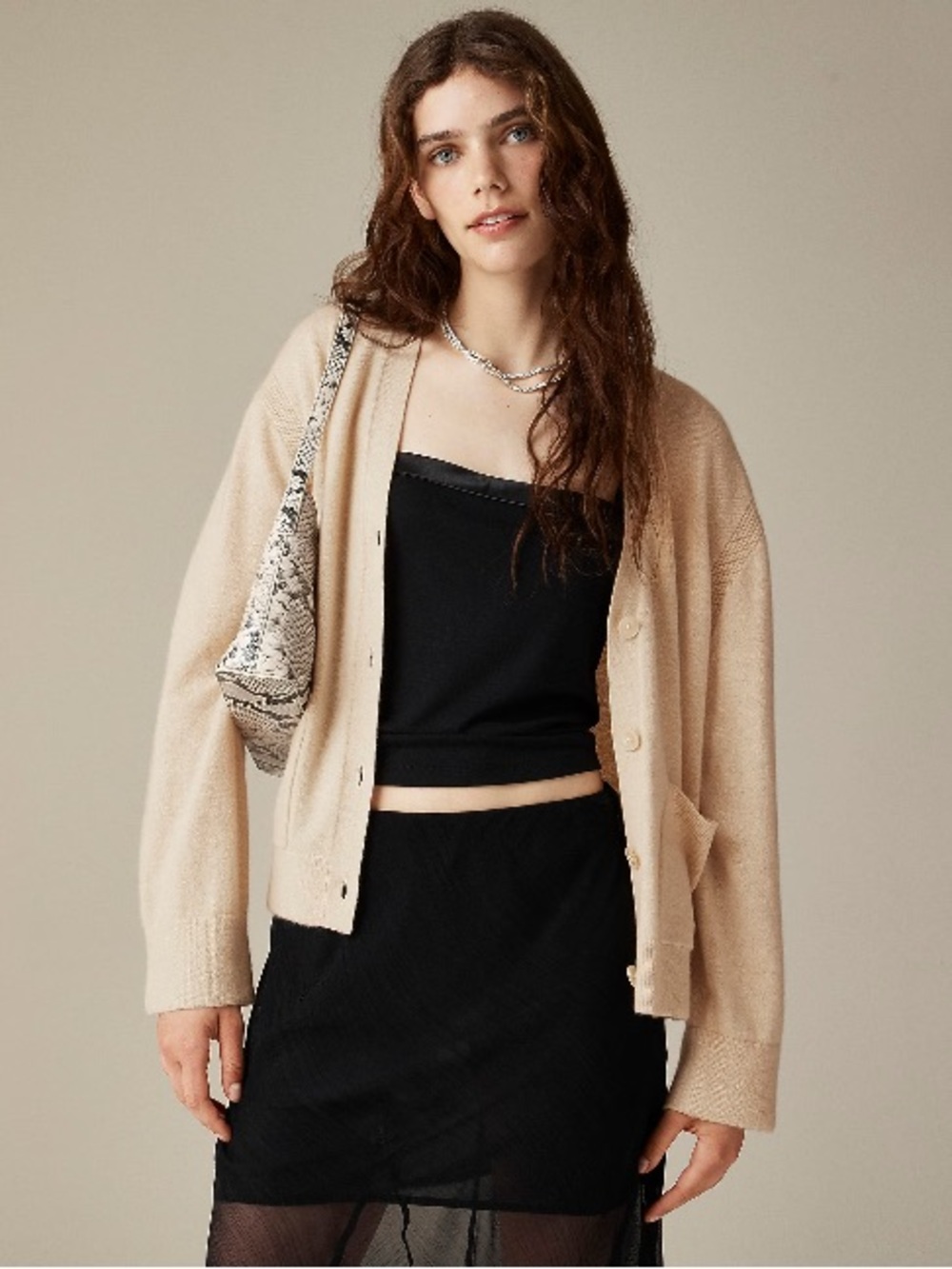 J.Crew Cashmere patch-pocket cardigan CB881